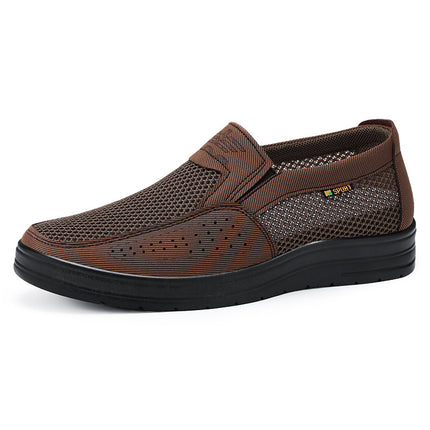 Men's Spring Casual Shoes, Dropshipping Men's Shoes, Old Beijing Cloth Shoes, Lightweight Mesh Shoes, Shallow Mouth Dad Shoes