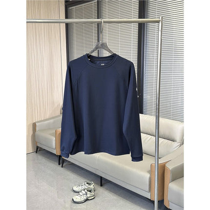 Functional Black Technology! Sports Quick-Drying Non-Stick Four-Way Elastic 3D Honeycomb Mesh Loose Bottoming Shirt Long Sleeves