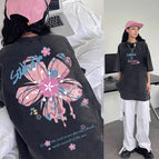 Sx48 sa flower letters front and back washed black / M