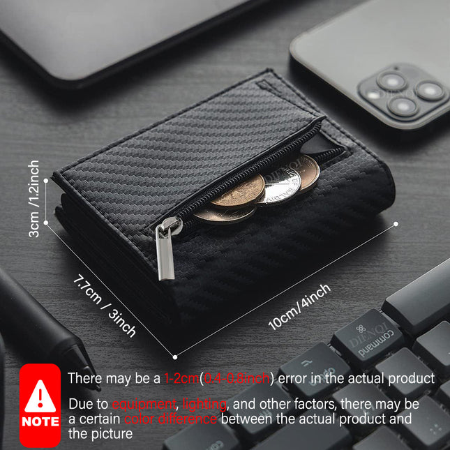 Rfid Anti-Theft Men's Wallet Card Holder Magnetic Wallet Metal Card Holder Large Capacity Wallet Money Clip Wallet