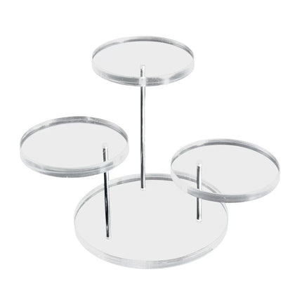 Hot sale acrylic ring jewelry display stand multi-layer round jewelry display stand plexiglass simple jewelry