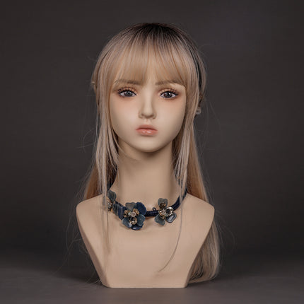 New Anime head model cos wig model head earrings jewelry hat display wig shop High-looking simulation man