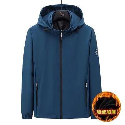 Removable Autumn Parker Men's 2023 New Fashion Brand Jacket Fleece-lined Thickened Jacket Men's Fashionable Men's Clothing