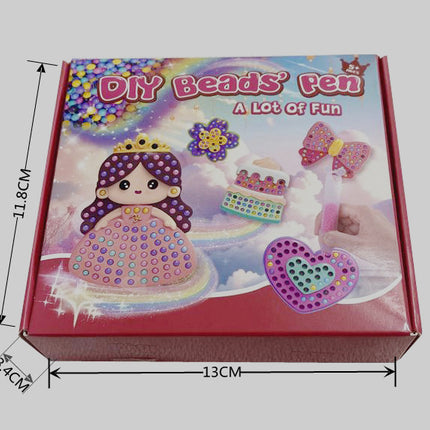 Cross-border handmade DIY bead painting stickers creative color stickers diamond Bead Gem painting Kit girls