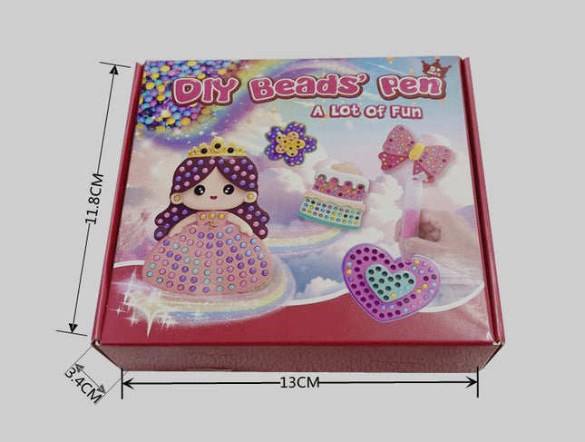 Cross-border handmade DIY bead painting stickers creative color stickers diamond Bead Gem painting Kit girls