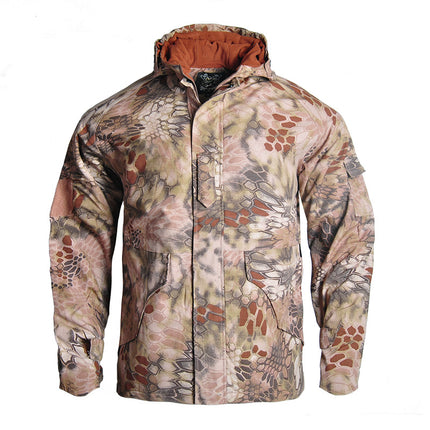 Hanye Wholesale New Camouflage Clothing Outdoor G8 Cotton Jacket Camouflage Men's Tactical Jacket Windproof Warm Cotton Coat