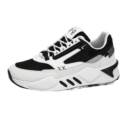 2024 Mesh Panel Shoes Casual Shoes Student Dad Shoes Sports Thick-Soled Trendy Shoes Wear-Resistant Shoes New Model