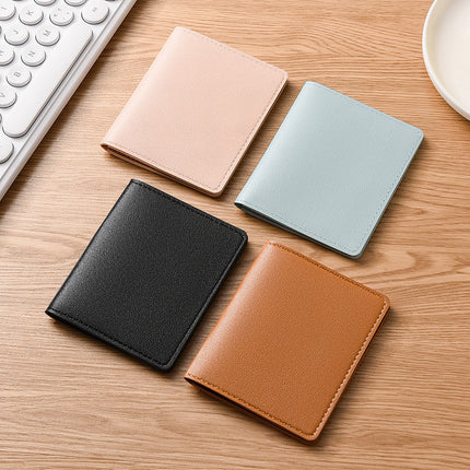 Explosive Women's Card Holder Ultra-thin Compact Bank ID Card Holder Driver's License Small Wallet Men's Simple Anti-degaussing Card Holder