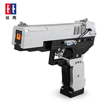 Free Shipping Double Eagle Building Blocks Gun 98K Sniper Rifle Jedi Survival Assembled Boys Children's Educational Chicken Toys