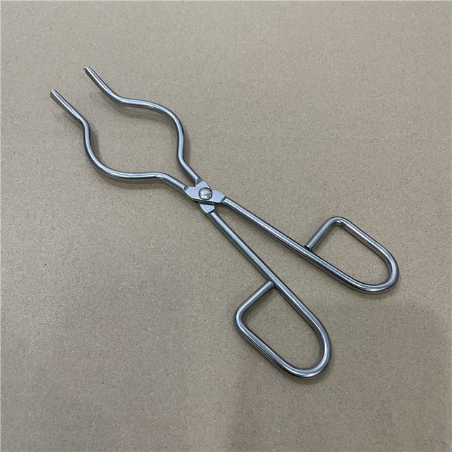 Thickened Stainless Steel Crucible Clamp Laboratory Crucible Jacket Rumi High Temperature Ceramic Clamp Chemical Beaker Clamp Fire Clamp