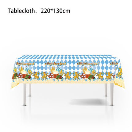 European Oktoberfest Party Supplies Decoration Banner Balloon Oktoberfest Cake Insert Venue Layout Flag