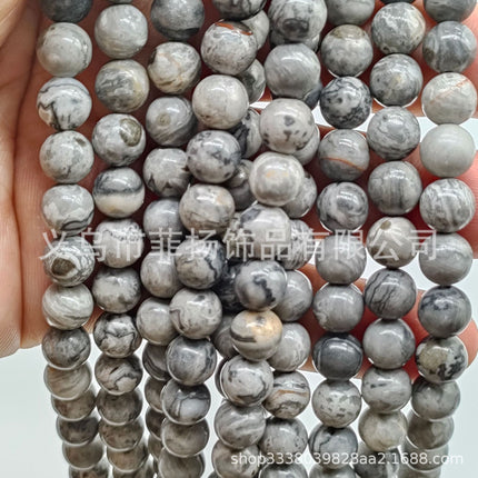 Live explosions natural round beads loose beads diy jewelry accessories string beads personality Miscellaneous Stone semi-finished products spot wholesale