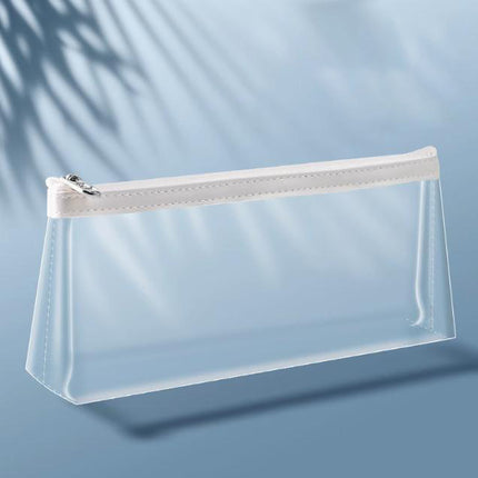 Transparent Pencil Case for Exams, Simple Pencil Bag for High School Students, Large Capacity Pvc Pencil Case in Stock