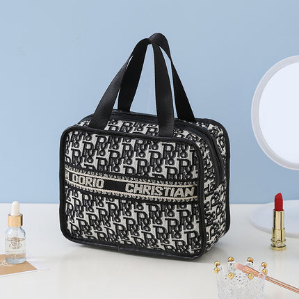 New Houndstooth Cosmetic Bag Large Capacity Ins Style Satchel Cosmetic Cosmetics Bag Satchel Travel Toiletry Bag