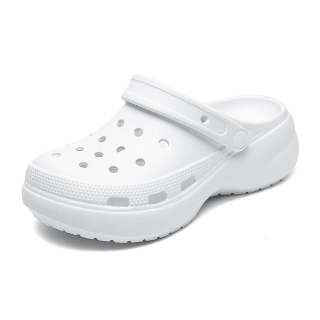 Croos Crocs Crocs Puff Sandals Slippers Thick-Soled Non-Slip Women's Shoes Outdoor Fashion Women's Beach Shoes