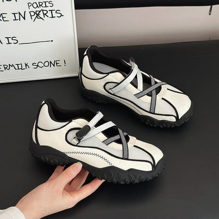 Mary Jane Height-Increasing Ballet Trainers for Women 2025 New Model for Petite Individuals, Summer Thick-Soled Casual Sports Shoes and Sandals
