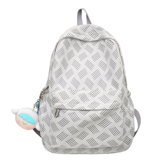 Ins Fresh and Sweet Student Schoolbag New Women's Bag Quilted Simple Backpack Casual Versatile Backpack