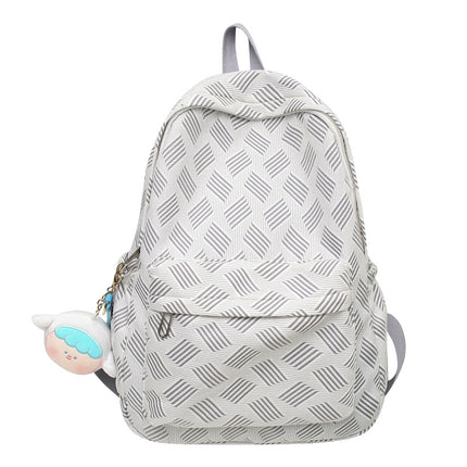 Ins Fresh and Sweet Student Schoolbag New Women's Bag Quilted Simple Backpack Casual Versatile Backpack