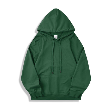 350g Hooded Sweatshirt for Men and Women, Spring & Fall Hooded Pullover Top, Loose Couple Outwear, Casual Pure Cotton, Printable