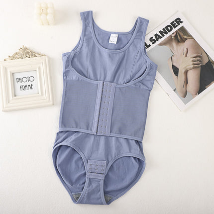 European and American Style Enhanced Buttoned Shapewear Bodysuit for Women, Body Shaping, Tight-Fitting, Hip-Lifting, Back-Beautifying Corset, Waist-Cinching, Tummy Control Shapewear