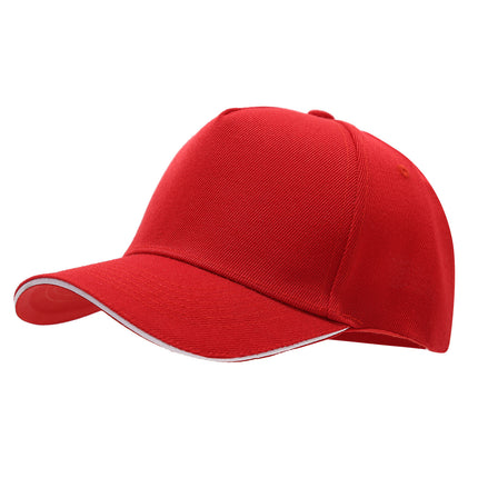 2025 New Five-Panel Green Sandwich Baseball Cap Made with Solid Color Advertising Duckbill Cap Work Cap Embroidery