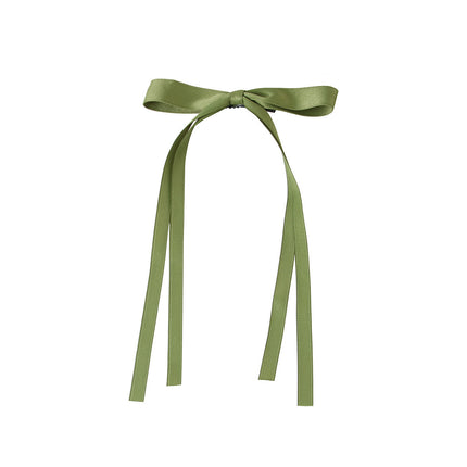 Yang Zi's Same Style Large Retro Ribbon Bow Hairpin for the Back of the Head, Super Fairy Elegant Hairpin Spring Clip Hair Accessory