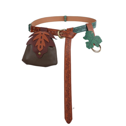 Carnival Renaissance Costume Accessories suit Medieval Knight Belt Wrist Bracer Halloween Magic Bag Props