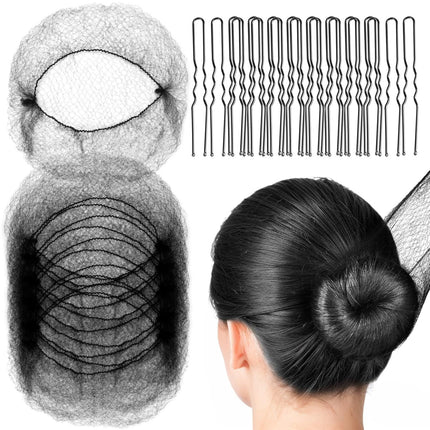 Hair Twister, Dance Net Bag, Ball Head, Stewardess Hair Flower, Invisible Hair Net, Wig, Disposable Hair Bag