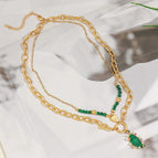 444j+-1 love natural stone chain