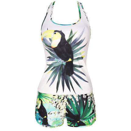 Swimsuit women's two-piece swimsuit 2024 new professional belly-covering slimming boxers conservative hot spring swimsuit