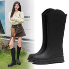 Black-480 long rain boots / 36