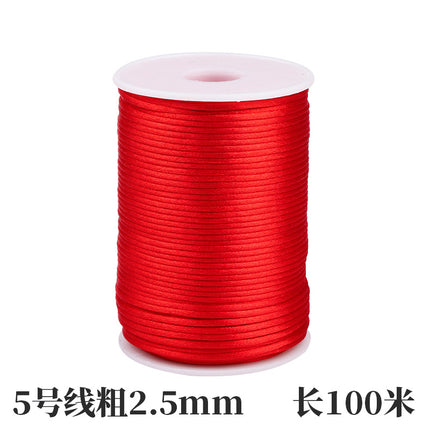 Chinese knot rope 34675 line handmade braided rope bracelet pendant red rope Jade line diy accessories wholesale