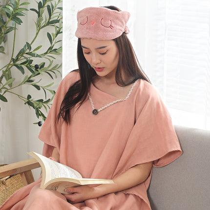 Jade Face Towel Pure Cotton Type a Gauze Bath Skirt Women's Sauna Suit Absorbent Quick-Dry Bath Towel All-Cotton Bathrobe Can Be Worn Outside