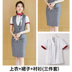 Gray + skirt + shirt / S