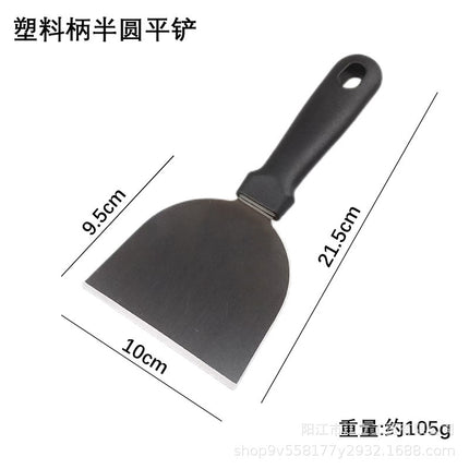 Triangle Stainless Steel Teppanyaki Grilling Shovel Multi-use Steak Hand-held Pancake Shovel Restaurant Teppanyaki Cuisine Gadget