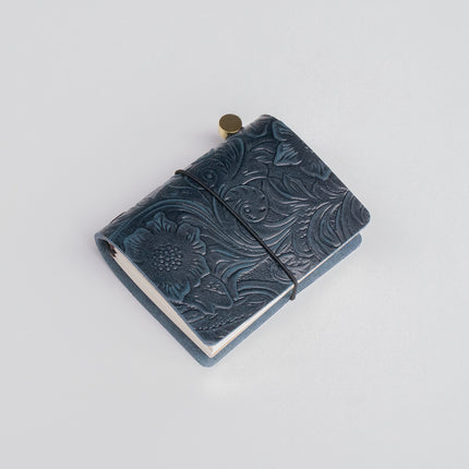 Wholesale Mini Retro Handbook New Notebook Traveler Crazy Horse Leather Portable Small Diary Customizable