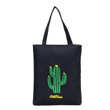 2022 New Fashion Printed Canvas Bag Korean Artistic Shopping Bag Solid Color Polyester Zipper Shoulder Handbag