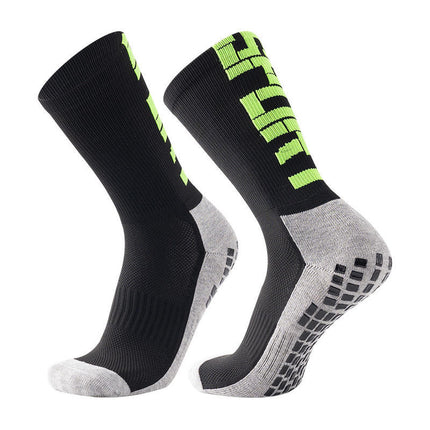 Towel-Soled Mid-Tube Football Socks, Running Sports Football Anti-Slip Socks, Competition Anti-Slip Socks, Men's Football Socks