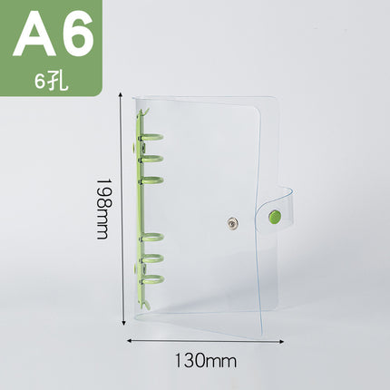 Binder storage book A5/A6/A7 color metal custom loose-leaf booklet PVC folder storage book