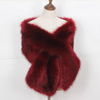 Burgundy black tip / 28*160cm