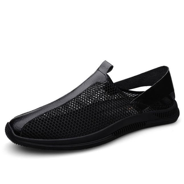 Men's new summer mesh shoes men's breathable cool shoes mesh shoes soft bottom breathable casual shoes lazy mesh men's shoes