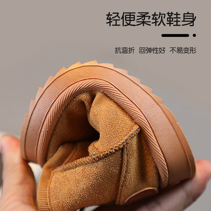 Children's Snow Boots Winter New fleece-lined Thickened Winter Boots Girls Soft Sole Cotton Boots Boys Baby Cotton Shoes