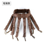 Brown short detachable