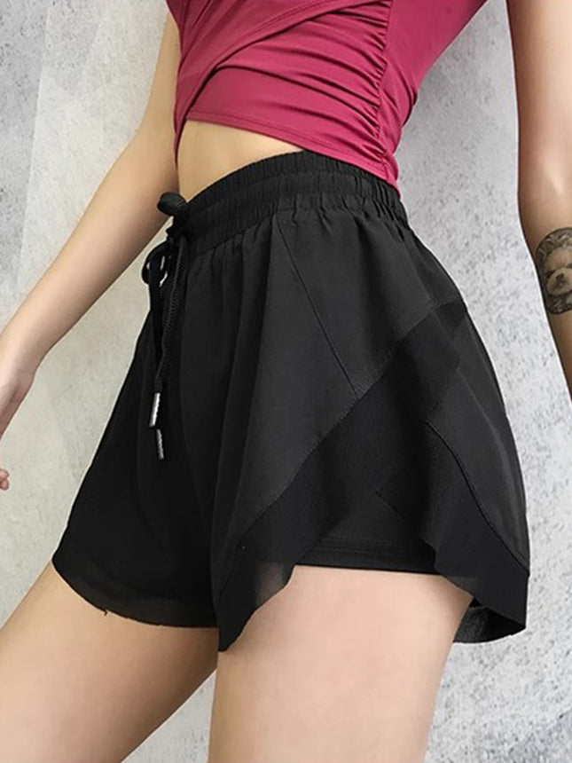 2025 New Breathable Loose Sports Shorts for Women Summer Anti-Exposure Three-Point Yoga Shorts Elastic Hip Lift Slim Fit