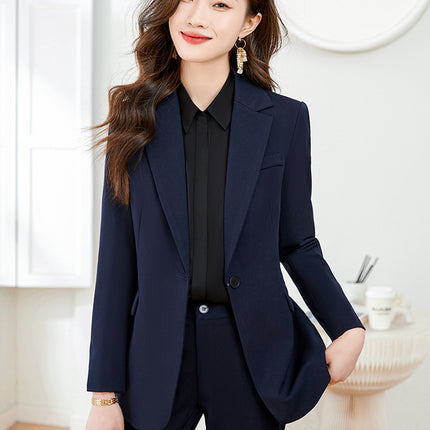 Black suit jacket Women's Spring and Autumn work clothes professional temperament civil servant interview formal wear women's suit suit