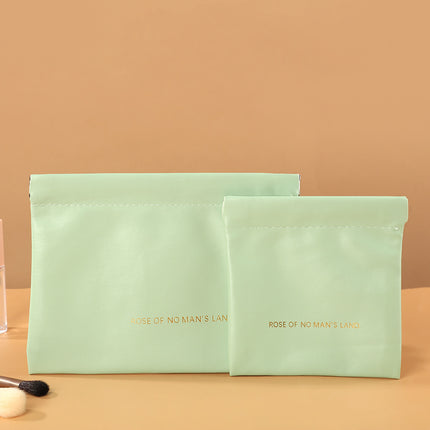 New Pu Cosmetic Bag for Women, Lipstick, Earphones, Data Cable Storage Bag, Portable Travel Large-Capacity Jewelry Packaging Bag