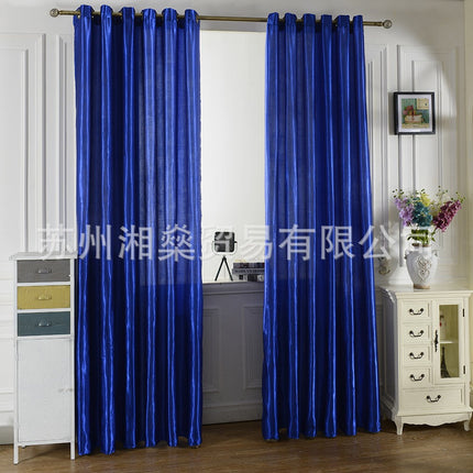 2025 new products home decoration living room bedroom modern simple multi-color optional five beauty satin bottom yarn finished curtain fabric