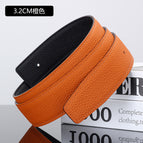 3.2 black/orange (double-sided litchi grain car this line) / 105cm