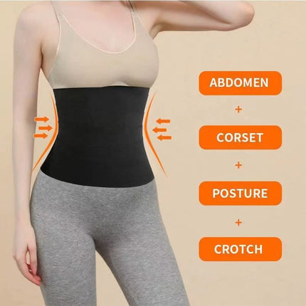 Cross-border abdomen belt sports corset waist belt yoga fitness adjustment winding belt elastic abdomen waist trainer