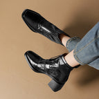Black leather / 34